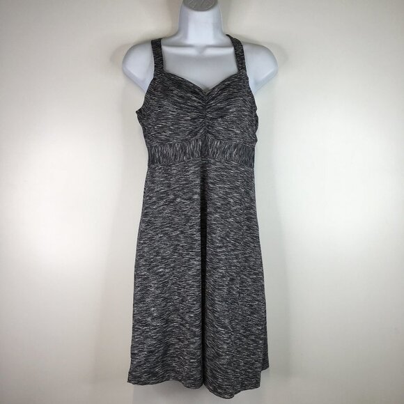 Prana Amaya Sleeveless Heathered Gray/ Charcoal Athletic Dress Size M - Picture 2 of 11